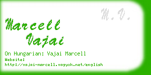 marcell vajai business card